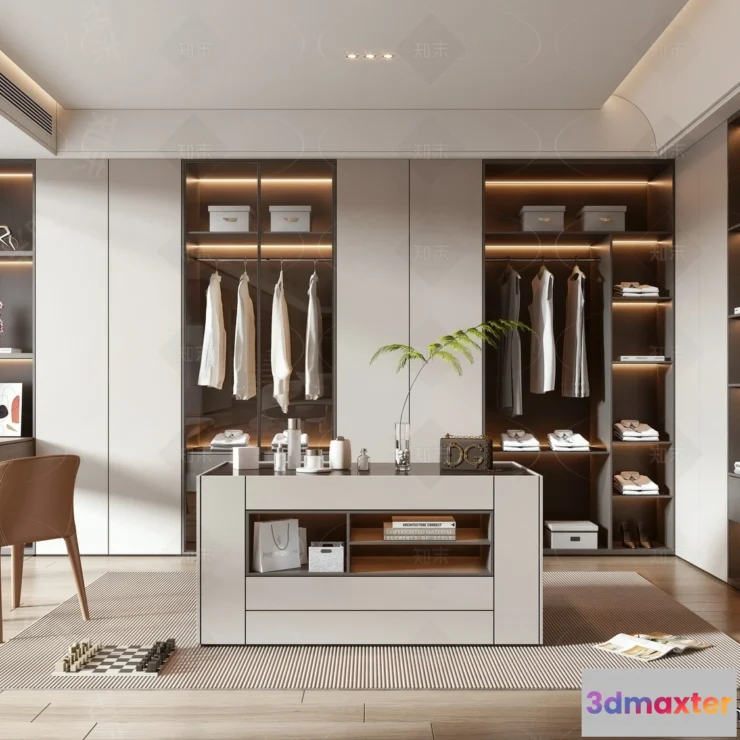 1378372 - Dressing Room - 3D Models - 3D Interior Scenes - 124 3D Max