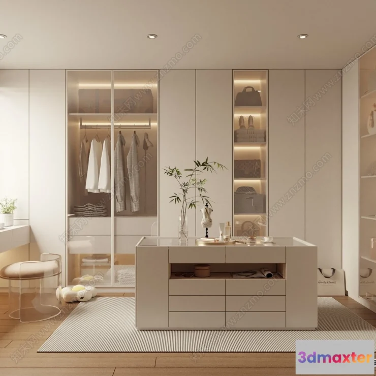 1378577 - Dressing Room - 3D Models - 3D Interior Scenes - 127 3D Max