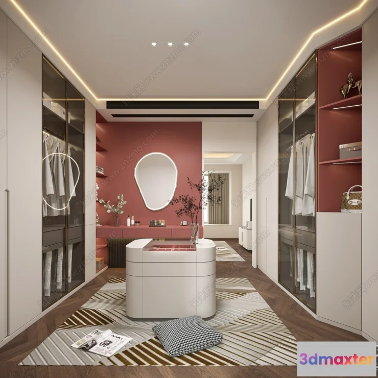 1378622 - Dressing Room - 3D Models - 3D Interior Scenes - 128 3D Max
