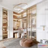 1378843 - Dressing Room 3D Interior Scene - Modern Style - 001 3D Max