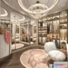 1380151 - Dressing Room 3D Interior Scene - Modern Style - 021 3D Max