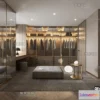 1380484 - Dressing Room 3D Interior Scene - Modern Style - 026 3D Max