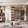 1381056 - Dressing Room 3D Interior Scene - Modern Style - 035 3D Max