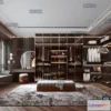 1381575 - Dressing Room 3D Interior Scene - Modern Style - 043 3D Max