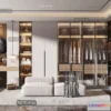 1381641 - Dressing Room 3D Interior Scene - Modern Style - 044 3D Max