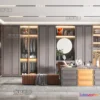 1381703 - Dressing Room 3D Interior Scene - Modern Style - 045 3D Max