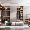 1381767 - Dressing Room 3D Interior Scene - Modern Style - 046 3D Max