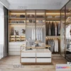 1381894 - Dressing Room 3D Interior Scene - Modern Style - 048 3D Max