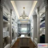 1382349 - Dressing Room 3D Interior Scene - European Style - 004 3D Max