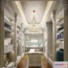 1383124 - Dressing Room 3D Interior Scene - European Style - 016 3D Max