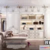 1383379 - Dressing Room 3D Interior Scene - European Style - 020 3D Max