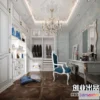 1383443 - Dressing Room 3D Interior Scene - European Style - 021 3D Max