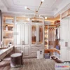 1386548 - Dressing Room 3D Interior Scene - American Style - 025 3D Max