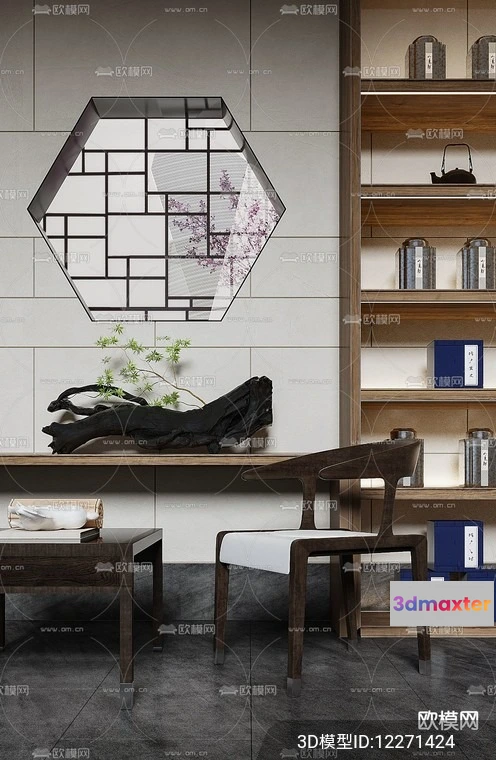 1239924 - DECORATION - ENTRANCE - VRAY  CORONA - 3D MODEL - 1086