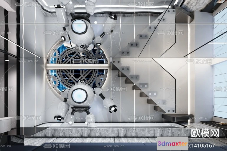 1239926 - DECORATION - ENTRANCE - VRAY  CORONA - 3D MODEL - 1087