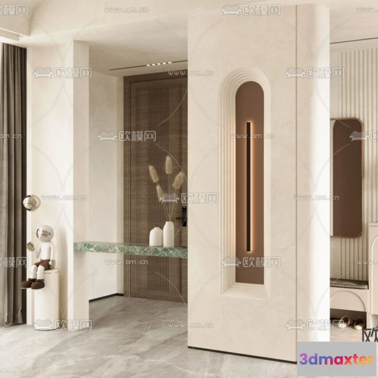 1239956 - DECORATION - ENTRANCE - VRAY  CORONA - 3D MODEL - 1102