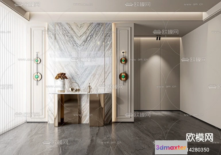 1239970 - DECORATION - ENTRANCE - VRAY  CORONA - 3D MODEL - 1109