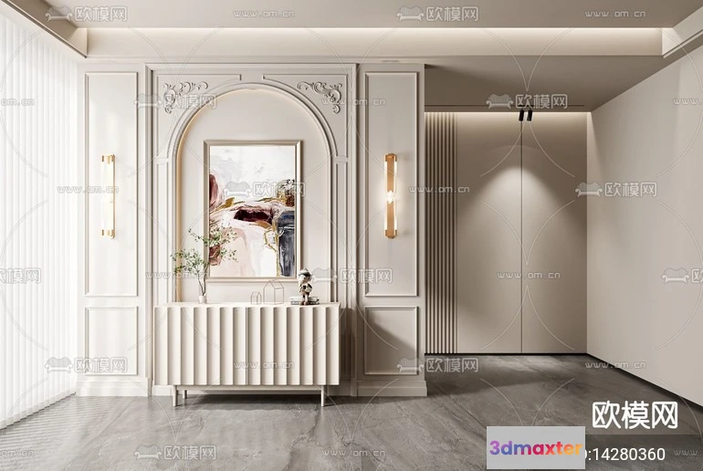 1239972 - DECORATION - ENTRANCE - VRAY  CORONA - 3D MODEL - 1110