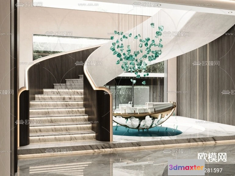 1239974 - DECORATION - ENTRANCE - VRAY  CORONA - 3D MODEL - 1111