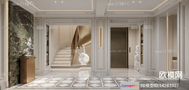 1239976 - DECORATION - ENTRANCE - VRAY  CORONA - 3D MODEL - 1112