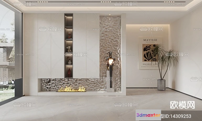 1240002 - DECORATION - ENTRANCE - VRAY  CORONA - 3D MODEL - 1125