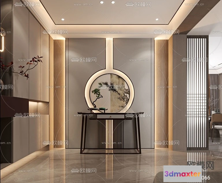 1240014 - DECORATION - ENTRANCE - VRAY  CORONA - 3D MODEL - 1131
