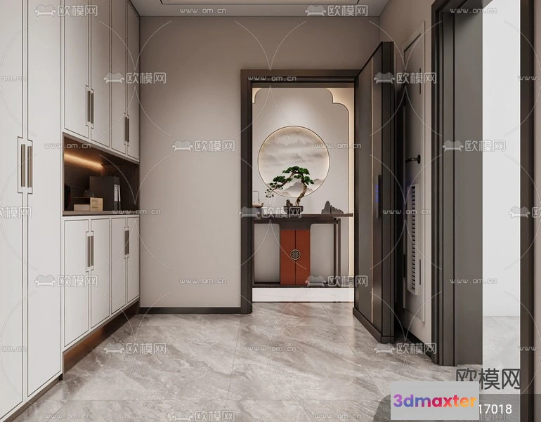 1240022 - DECORATION - ENTRANCE - VRAY  CORONA - 3D MODEL - 1135