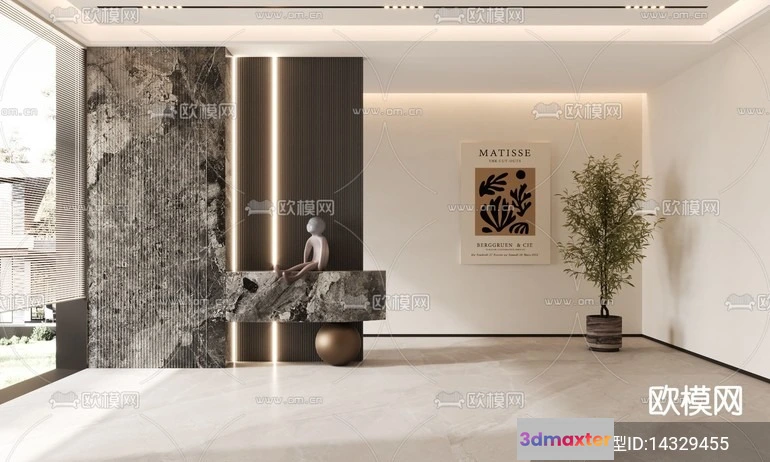 1240032 - DECORATION - ENTRANCE - CORONA - 3D MODEL - 1140