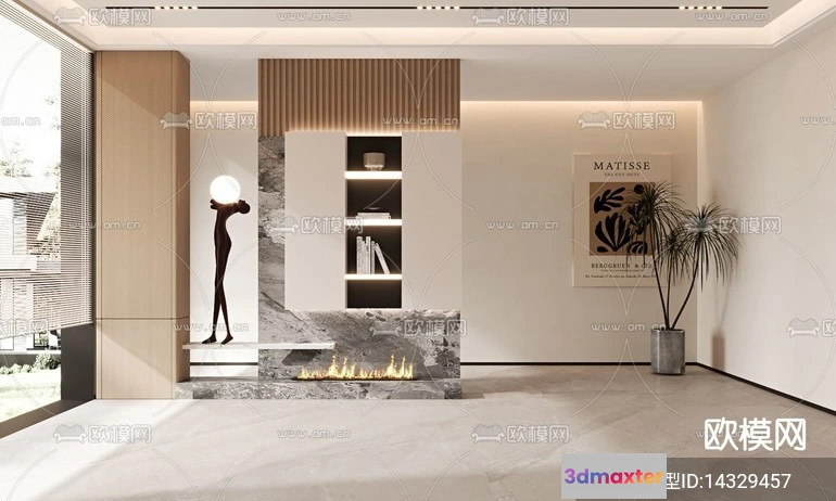 1240036 - DECORATION - ENTRANCE - VRAY  CORONA - 3D MODEL - 1142