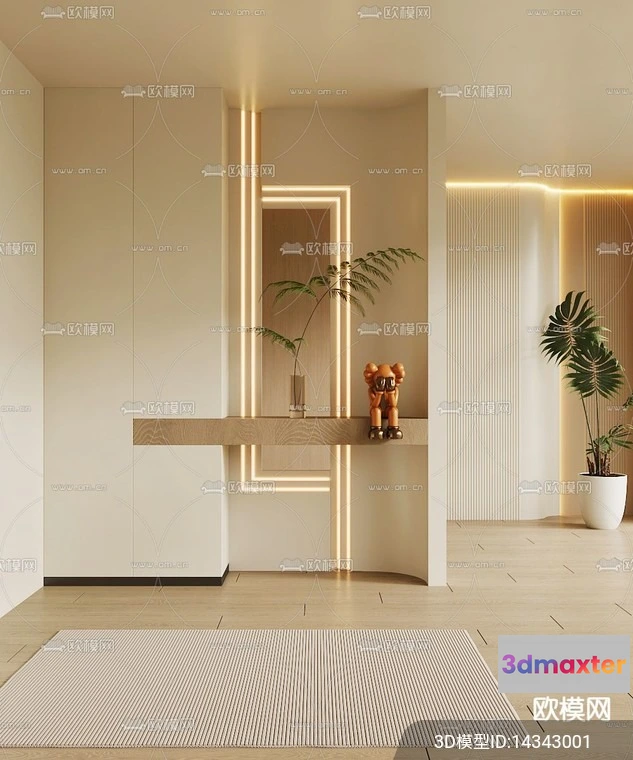 1240062 - DECORATION - ENTRANCE - VRAY  CORONA - 3D MODEL - 1155