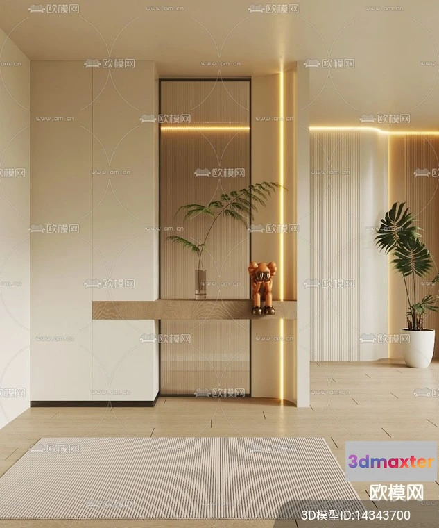 1240064 - DECORATION - ENTRANCE - VRAY  CORONA - 3D MODEL - 1156