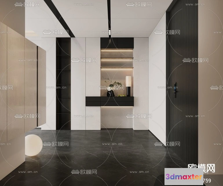 1240068 - DECORATION - ENTRANCE - VRAY  CORONA - 3D MODEL - 1158