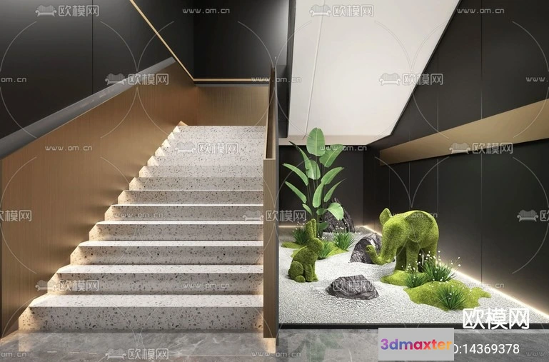 1240104 - DECORATION - ENTRANCE - VRAY  CORONA - 3D MODEL - 1176