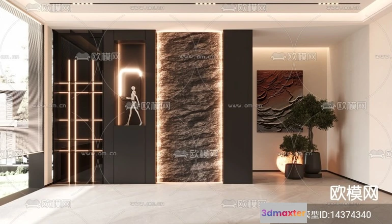 1240114 - DECORATION - ENTRANCE - CORONA - 3D MODEL - 1181