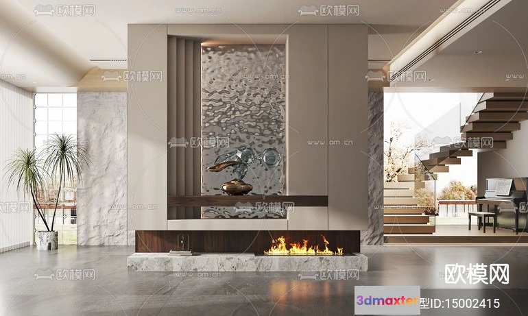 1240120 - DECORATION - ENTRANCE - VRAY  CORONA - 3D MODEL - 1184