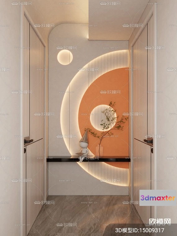 1240142 - DECORATION - ENTRANCE - VRAY  CORONA - 3D MODEL - 1195
