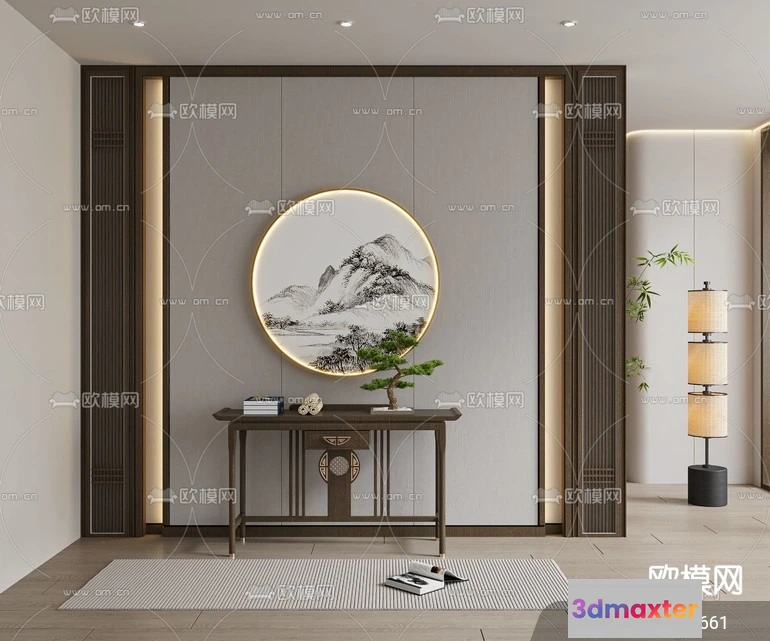 1240152 - DECORATION - ENTRANCE - VRAY  CORONA - 3D MODEL - 1200