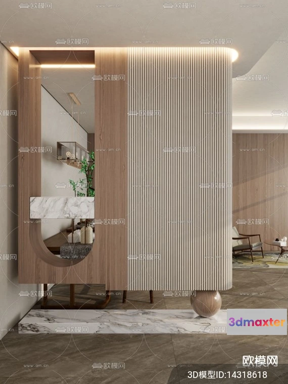 1240156 - DECORATION - ENTRANCE - VRAY  CORONA - 3D MODEL - 1202