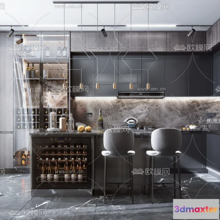 1111586 - Kitchen 3D Scenes - 1068