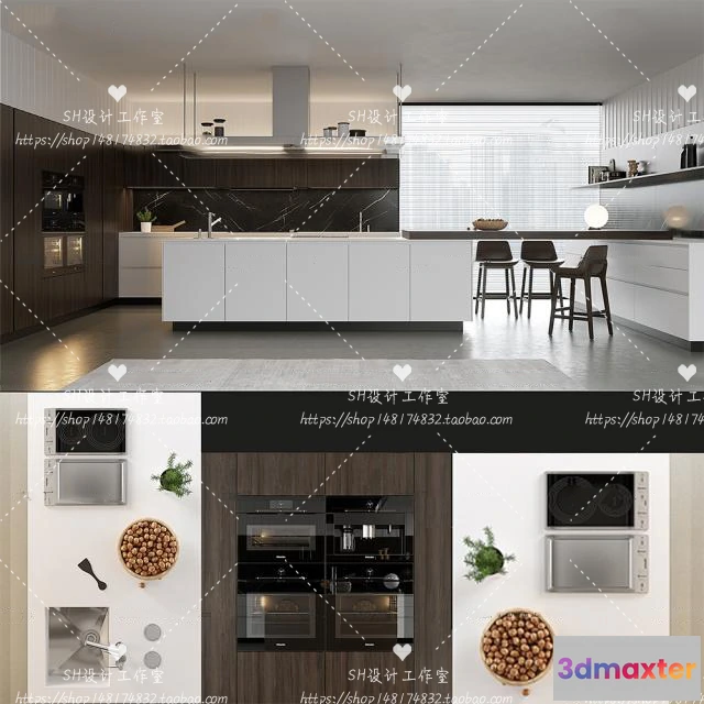 1116944 - KITCHEN 3D SCENES - VRAY RENDER - 21