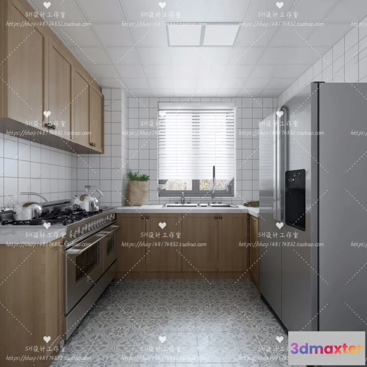 1116966 - KITCHEN 3D SCENES - VRAY RENDER - 32