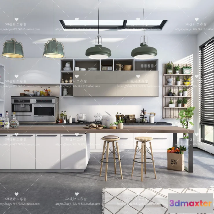 1116974 - KITCHEN 3D SCENES - VRAY RENDER - 36