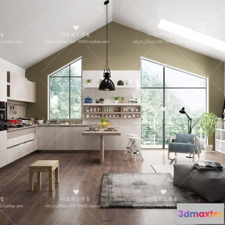 1117000 - KITCHEN 3D SCENES - VRAY RENDER - 49