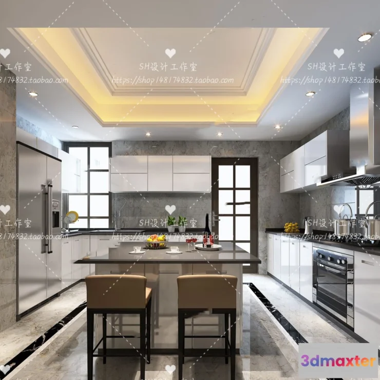 1117022 - KITCHEN 3D SCENES - VRAY RENDER - 60