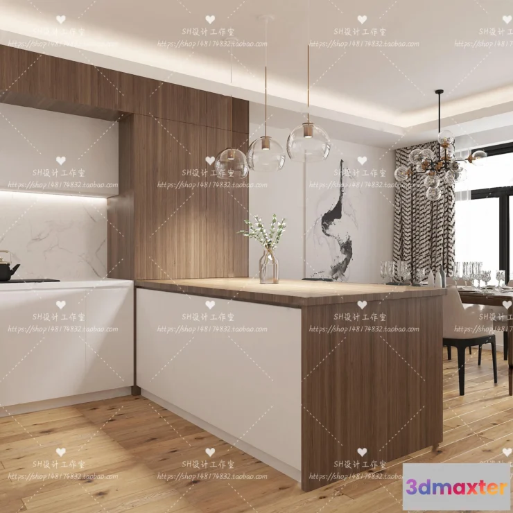 1117084 - KITCHEN 3D SCENES - VRAY RENDER - 91