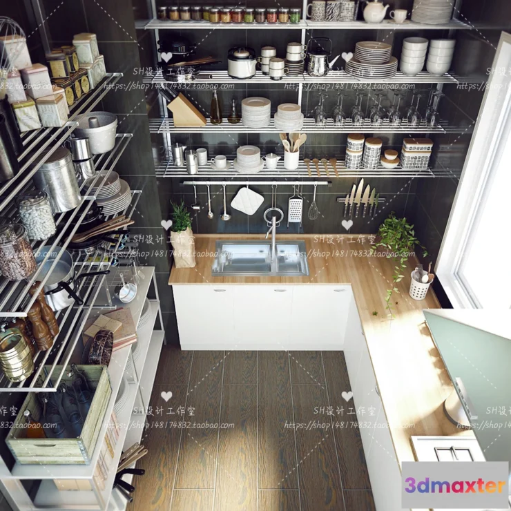 1117092 - KITCHEN 3D SCENES - VRAY RENDER - 95
