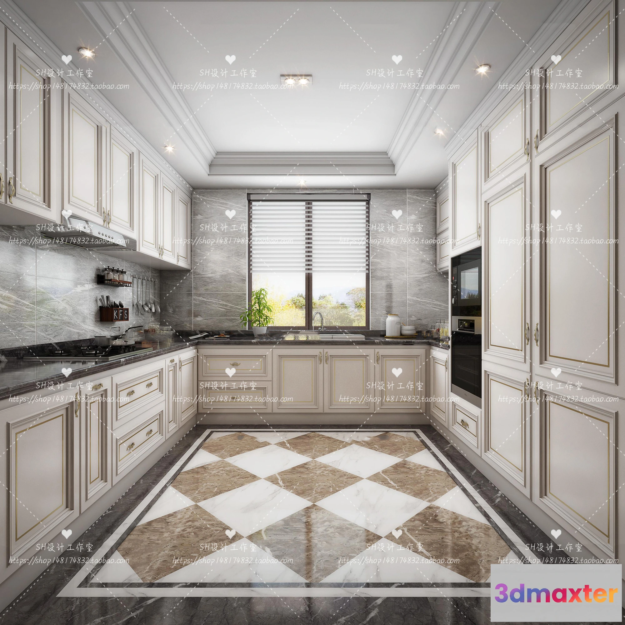 1117160 - KITCHEN 3D SCENES - VRAY RENDER - 129
