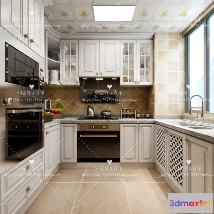 1117170 - KITCHEN 3D SCENES - VRAY RENDER - 134