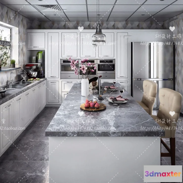 1117236 - KITCHEN 3D SCENES - VRAY RENDER - 167