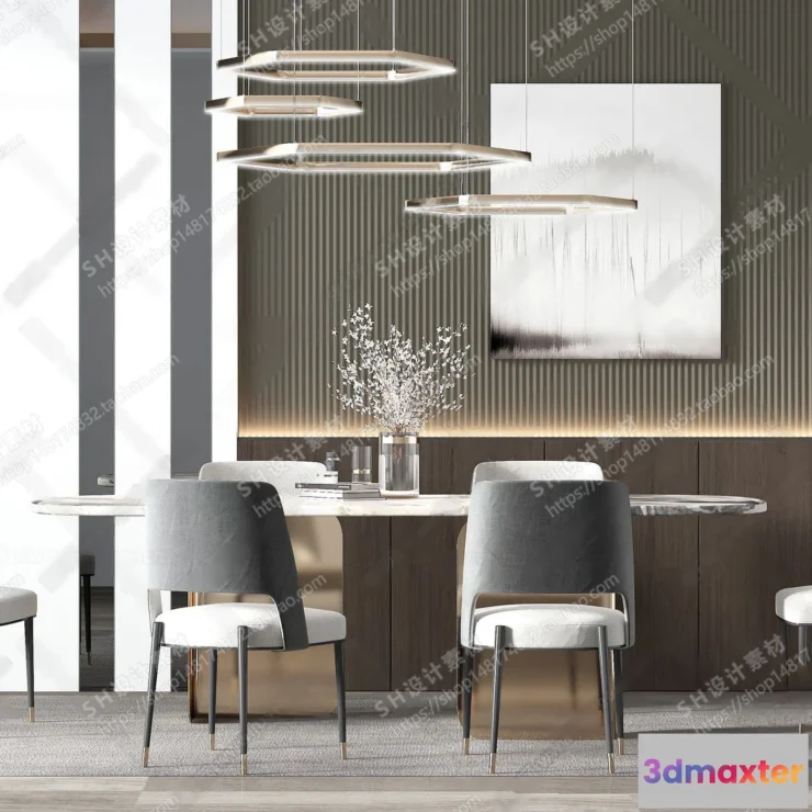 1126972 - Table And Chairs - 3D Models - 0621